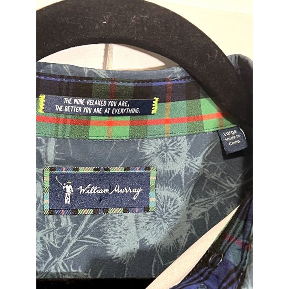 William Murray Long Sleeve‎ Golf Button Up Shirt - Size L - Picture 3 of 7